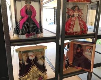 4 Collectible Barbies