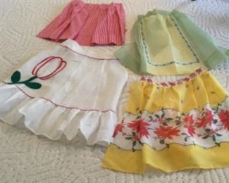  Vintage aprons in all sizes and shapes from formal to everyday aprons.