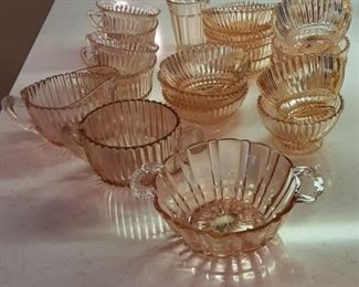 Pink Depression Glass! Have never been used.