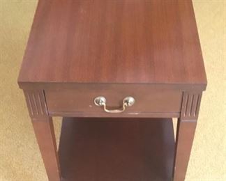 Sleek Lines...Mid Century Modern end table is a perfect size for any room.
