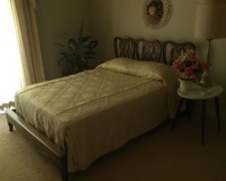 Upstairs Guest Bedroom, Full Size Bed with Marble Top Side Table