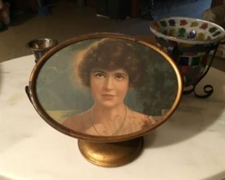 Beautiful rare Nathan Stone Copper Frame Rare Find 