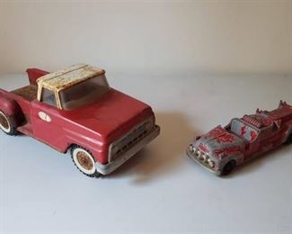 Hubley Kiddie Toy No. 468 and Tonka Truck