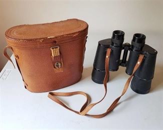 Field Binoculars with Leather Case