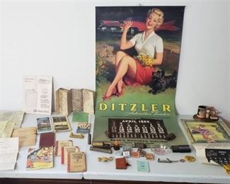 Vintage Shop Advertising Calenders, Vintage Paper Items/pamphlets and many more ~ see pix