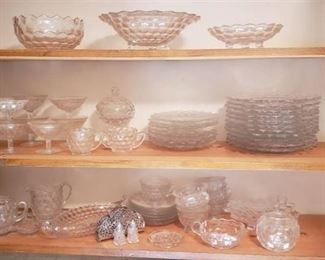 Cubit Clear Glass Plates, Saucers, Sorbet Cups, Cups, Service Pieces and Sugar/ Creamer Sets
