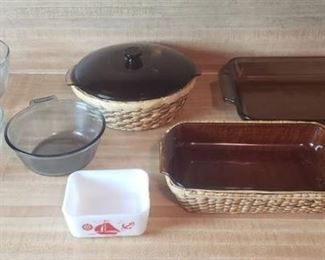 Fire King, Pyrex and Anchor Ovenware