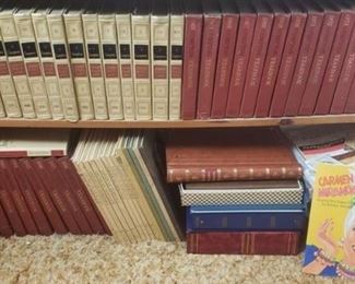 Encyclopedia Set w/Yearbooks, American Heritage books, Carmen Miranda Paper Doll Book and Photo Albums