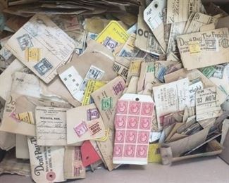 Boxful of Older American Stamps