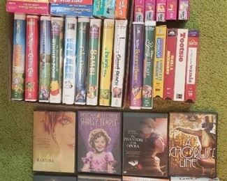 VHS's and DVD's ~ Disney, Veggie Tales and others ~ All Checked