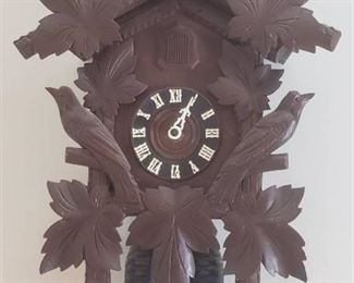 German Made Cuckoo Clock ~ Broken Hour Hand and Untested