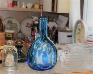 Very old bourbon bottle