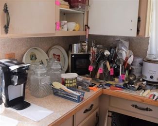 Tons of Utensils   (not the Kuerig)  :) 