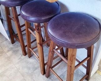 Bar stools at the snack bar