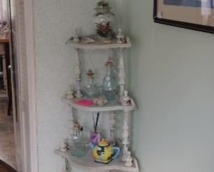 Vintage foor shelf repurposed