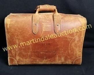old leather bag 