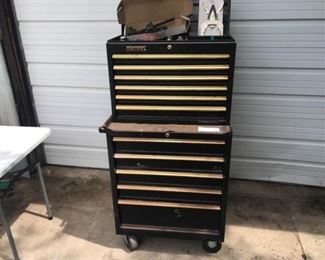Nice 2 Piece Tool Cabinet and Tools