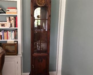 Detail carved Mahogany tall case clock 