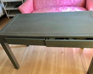 $95 2 drawer table 47" W, 23.5" D, 29.5" H.