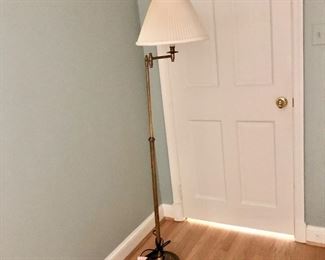 $80 Floor lamp - base 10" diam, 48" to 67" H. 