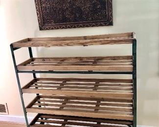 $225 Single baker's rack on casters 48"W by 14"D by 49"H