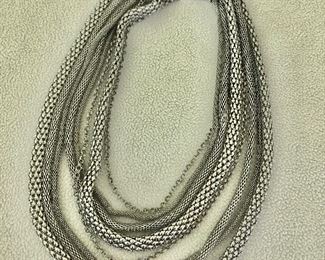 $35 Multi strand necklace  22  inches long 