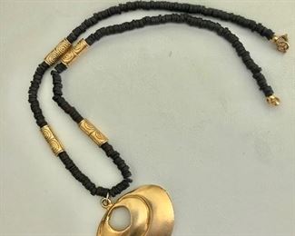 $40 Necklace with Medallion  28 Inches long 