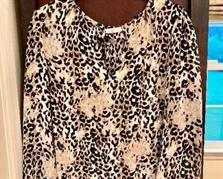 $30  Joie  leopard print blouse 