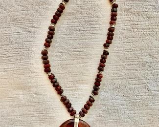 $50 Blood stone pendant necklace 