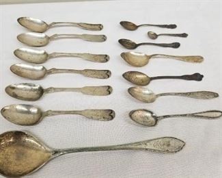 Sterling and 830 Silver Spoons