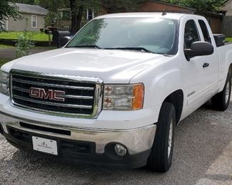 2012 GMC Sierra Pickup Truck, VIN # 1GTR2VE77CZ156007, With Weather Guard Truck Bed Tool Box, Miles Showing On Odometer 174,519