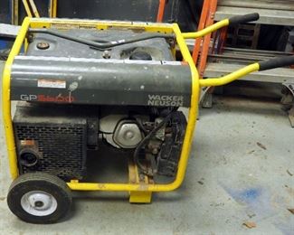 Wacker Neuson 5600 Watt Portable Generator With Honda GX 340 Engine And Wheels, Model GP5600