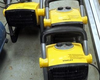 Stanley Electric Movable Air Heaters, Qty 3, Model 675919