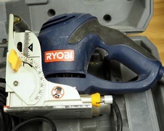 Ryobi Electric Biscuit Joiner Model JM82, Includes Instruction Manual And Carrying Case