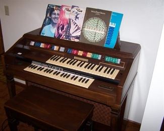 WURLITZER TWO-MANUAL ORGAN & BENCH