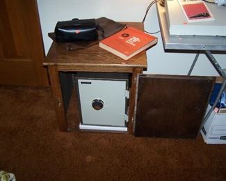 FLOOR SAFE IN CABINET