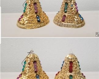 #60 Pair Bell Ornaments Plastic $10