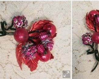 #78 Red Corsage $7
