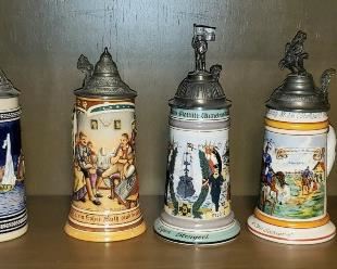 Lidded Bear Stein Collection