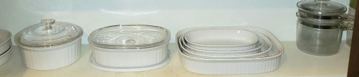 French White by Corning Ware Baking Dishes