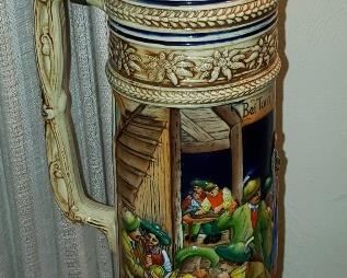 Large German Lidded Stein