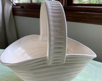 white basket-ceramic