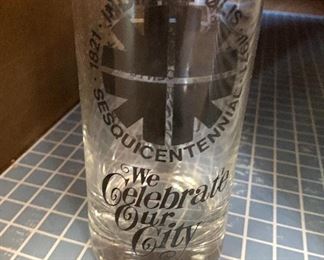 1 - 1821-1971 Indianapolis Sesquicentennial drinking glass