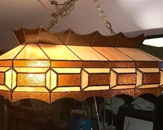 Stain Glass pool table light 