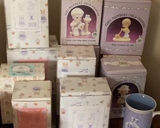HUGE! collection of Precious Moments - Collectors Club- all most all have boxes - many are retired 