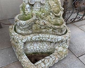 Cement water fountain 