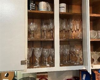 Several Crystal Glass Sets