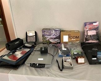 Epson Flat Photo Scanner, Clippers, Blood Pressure Cup and ICOM Radio