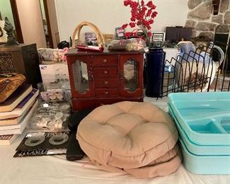 Bar Stool Covers, Jewelry Box, Candles and Candle Rings