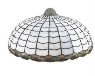 Lot 068
Antique Art Deco Slag Leaded Stained Glass Shade